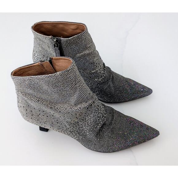 NIB Bibi Lou Ankle Boots Sparkle EU 37 US 7 New in Box Women's Shoes Italian - Picture 2 of 11